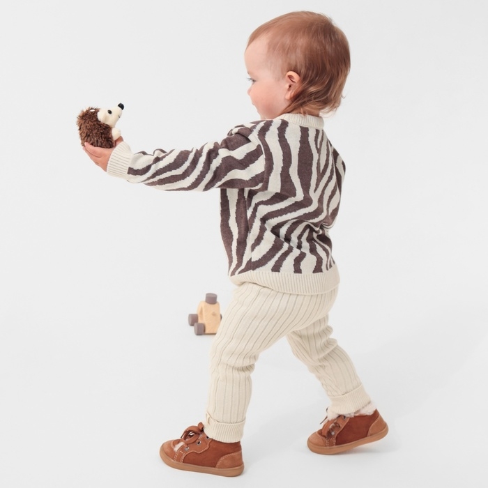 Костюм вязаный Крошка Я Zebra рост 74-80 см, молочный Костюм вязаный Крошка Я Zebra рост 74-80 см, молочный