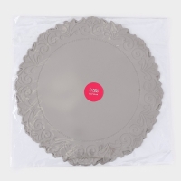 Набор салфеток сервировочных на стол Доляна, 2 шт, 38×38 см, серый Набор салфеток сервировочных на стол Доляна, 2 шт, 38×38 см, серый