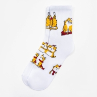 Носки женские новогодние KAFTAN "Рыжий кот" размер 36-40 (23-25 см)