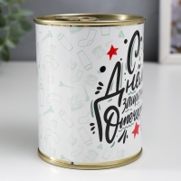 Подарочные носки в банке &laquo;С Днем защитника Отечества&raquo;, (внутри носки мужские, цвет чёрный)