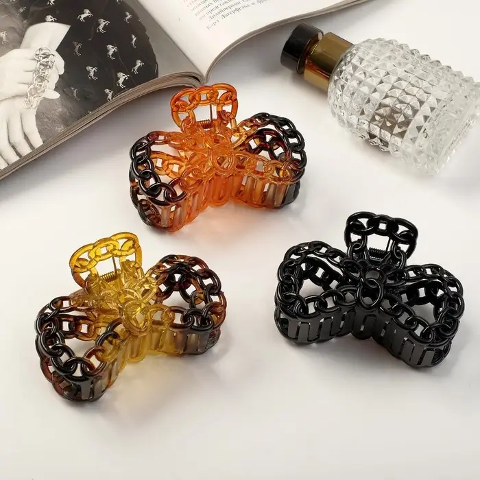 Крабик для волос &laquo;Рамона&raquo;, бантик, 9 см, МИКС