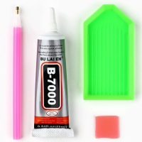 Алмазная мозаика на фигурке с полным заполнением &laquo;Жемчужный мишка стразами&raquo;, белый