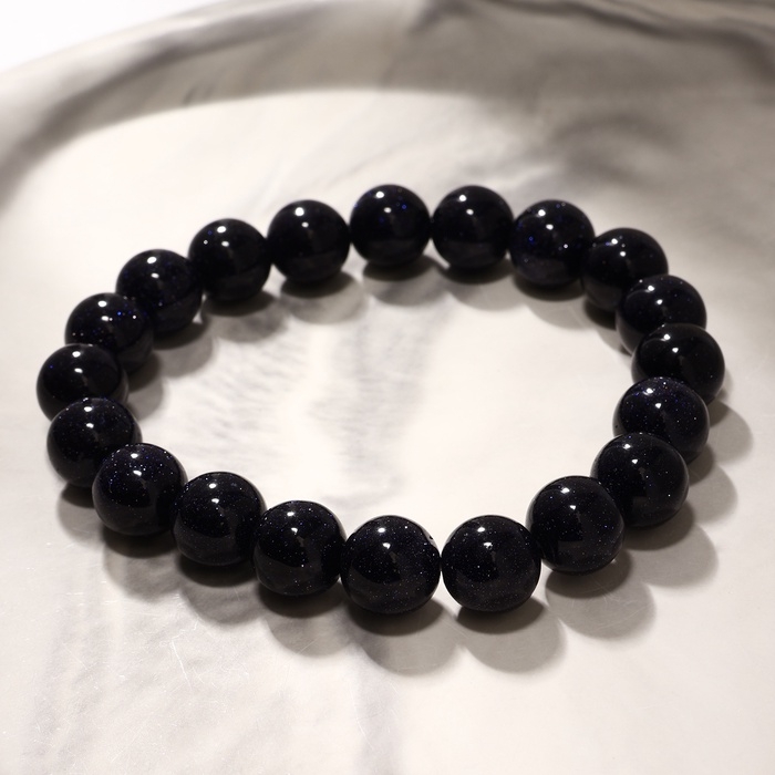 Браслет шар №10 &laquo;Авантюрин синий&raquo;, 5,5 см