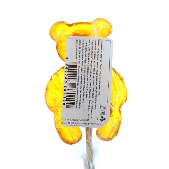 Карамель на палочке &laquo;Мишутка&raquo; микс 22 г