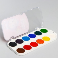 Акварель медовая 12 цветов, &laquo;Маша и Медведь&raquo;, без кисти