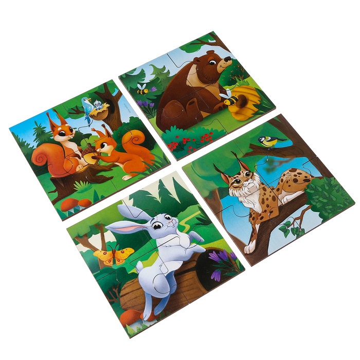 Пазлы «Лесные звери» Пазлы «Лесные звери»