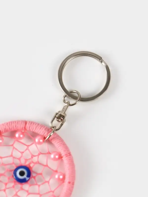 Брелок "Ловец снов" 17 см, цв. розовый