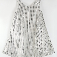 Карнавальный костюм Гэтсби платье, гол убор цвет серебро р-р 50-52 Карнавальный костюм Гэтсби платье, гол убор цвет серебро р-р 50-52