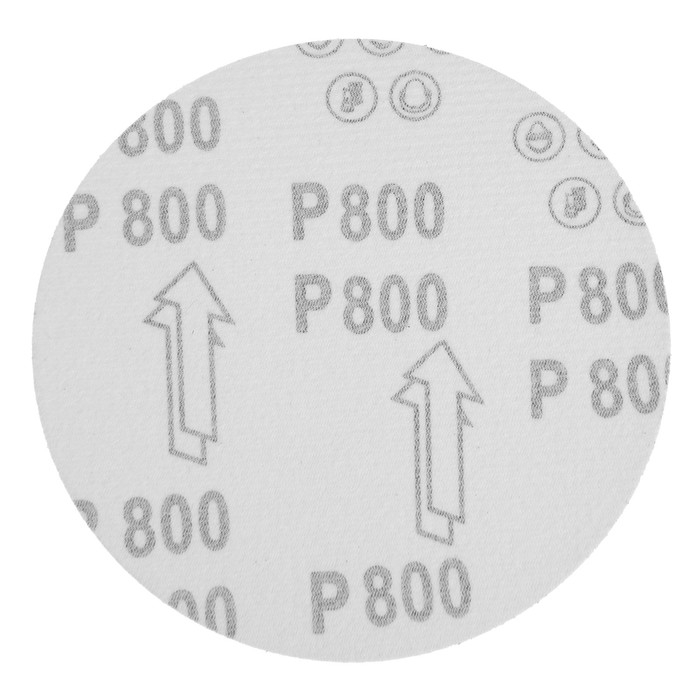 Круг абразивный шлифовальный под Круг абразивный шлифовальный под "липучку" ТУНДРА, 150 мм, Р800, 5 шт.