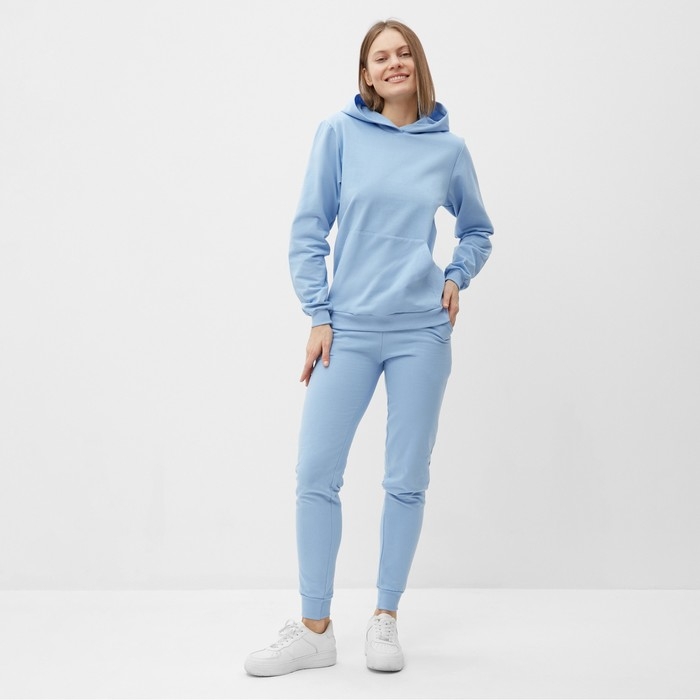 Комплект женский (фуфайка/брюки) НАЧЁС, цвет голубой, размер 44 Комплект женский (фуфайка/брюки) НАЧЁС, цвет голубой, размер 44