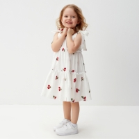 Сарафан для девочки MINAKU, цвет белый, рост 110 см Сарафан для девочки MINAKU, цвет белый, рост 110 см