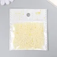 Бисер круглый размер 12/0 "Сливки" 20 гр