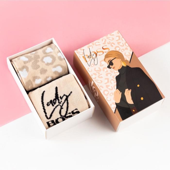 Набор женских носков KAFTAN "Lady boss&ldquo; 2 пары, размер 36-39 (23-25 см)