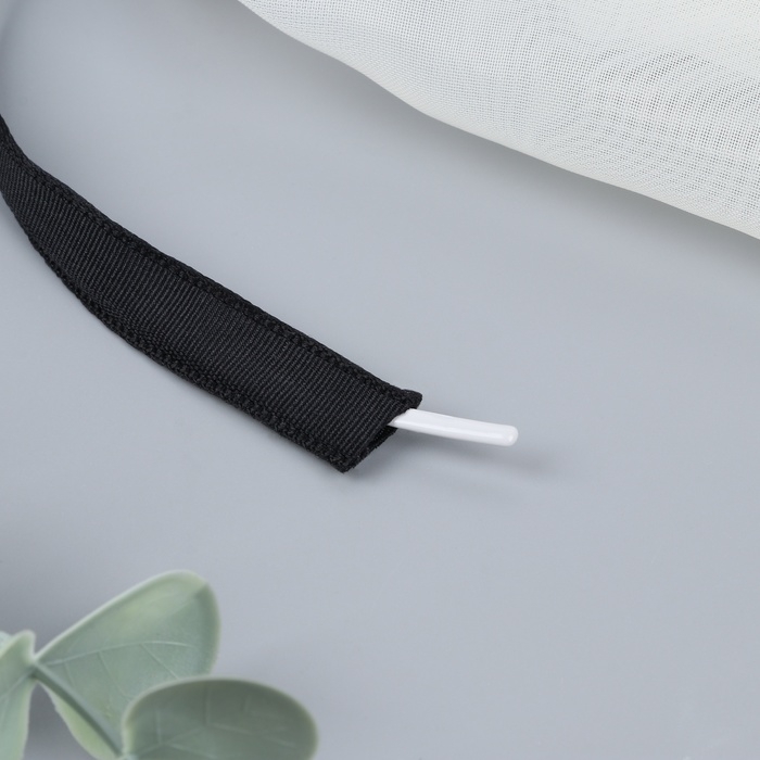 Лента тоннельная, двухстрочная, 10 мм, 50 &plusmn; 1 м, цвет чёрный