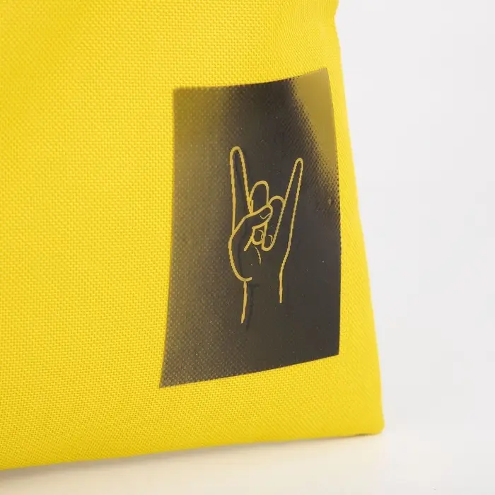 Сумка шопер Peace, желтая