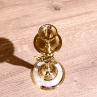 Подсвечник "Роза" латунь, перламутр 20,5 см Подсвечник "Роза" латунь, перламутр 20,5 см