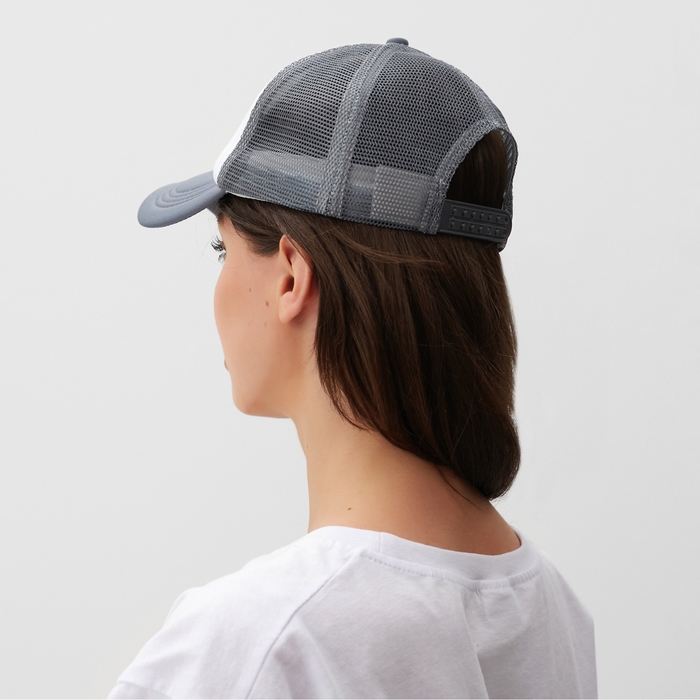 Бейсболка с сеткой MINAKU, цвет серый, размер 56-58