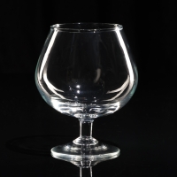 Ваза-подсвечник "Бренди" с белой свечой, 11,5&times;13,8 см, 9 ч, стекло