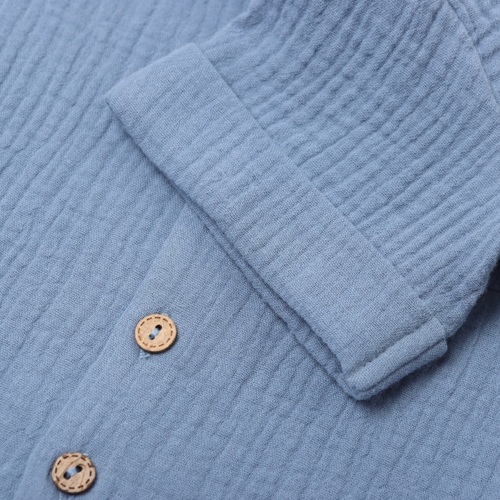 Костюм детский (рубашка и шорты) Крошка Я , р. 68-74, синий Костюм детский (рубашка и шорты) Крошка Я , р. 68-74, синий