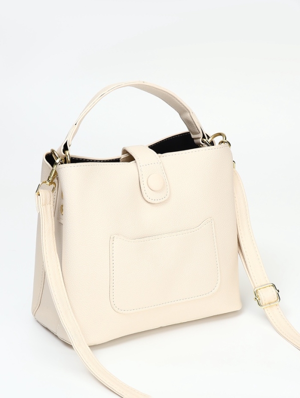 Сумка женская тоут на молнии, цвет молочный Сумка женская тоут на молнии, цвет молочный