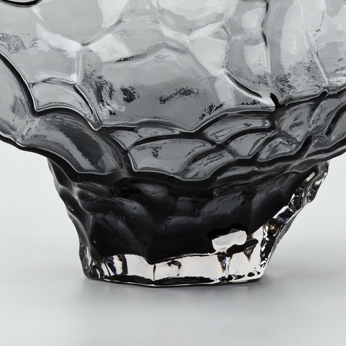 Ваза для цветов &laquo;Диаманд блэк&raquo; из черного стекла 23&times;26&times;26 см