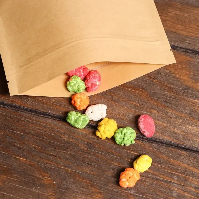 Пакет Zip - lock Крафт с прямоугольным окном, плоский, 16&times;26 см