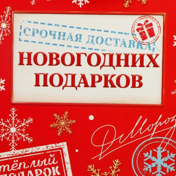 Коробка складная &laquo;Новогодняя почта&raquo;, 9 х 19 х 6 см