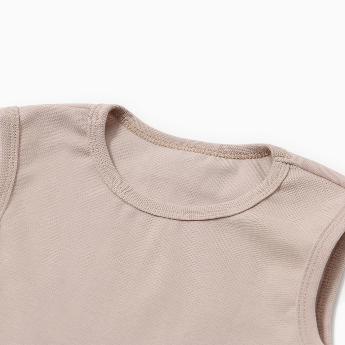 Комплект для девочки (майка и велосипедки) MINAKU, цвет бежевый, рост 98 см