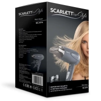 Фен SC-074, мощность 1400Вт, серый