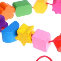 Счётный материал «Бусы. Геометрия», 15 деталей Счётный материал «Бусы. Геометрия», 15 деталей