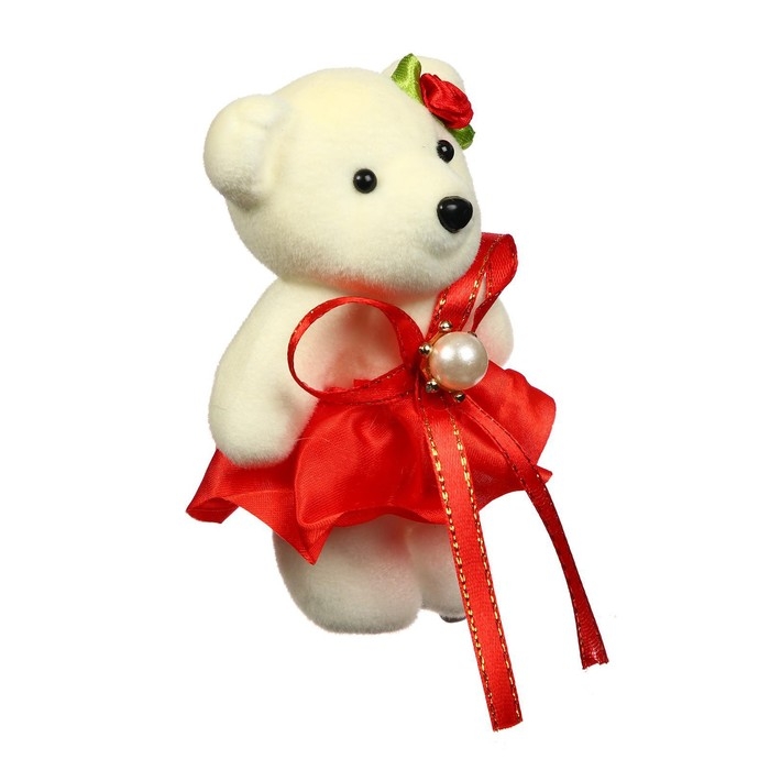 Игрушка из пенопласта &laquo;Мишка в юбочке&raquo;, с камнем, цвета МИКС