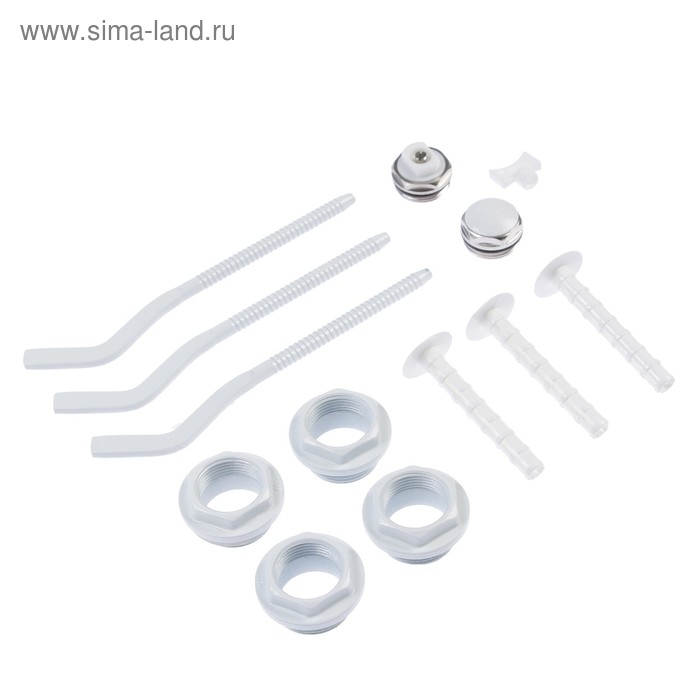 Комплект для подключения радиатора VALFEX, 1"x3/4", с тремя кронштейнами, в блистере