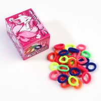 Резинки для волос &laquo;Махрушка&raquo;, лис, 100 шт, 2 х 2 х 0.4 см