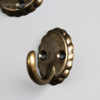 Крючок металл "Ретро" бронза 3,9х3,3х2,7 см Крючок металл "Ретро" бронза 3,9х3,3х2,7 см