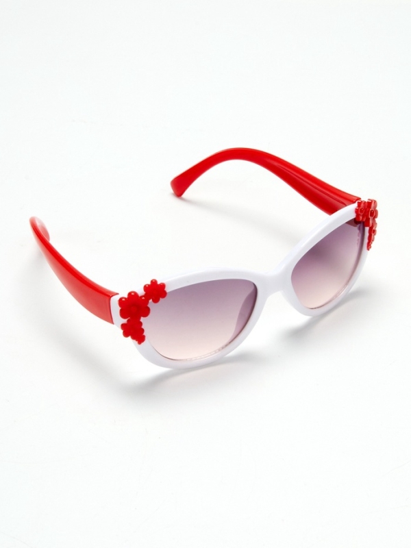 Очки солнцезащитные детские "OneSun", uv 400, 13.3 х 12 х 4 см, цв бело красный