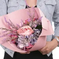 Бумага упаковочная крафт в рулоне &laquo;Розовый бриз&raquo;, 0,7 х 8 м