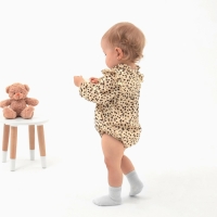 Блузка-боди для девочки MINAKU, цвет бежевый, рост 74-80 Блузка-боди для девочки MINAKU, цвет бежевый, рост 74-80