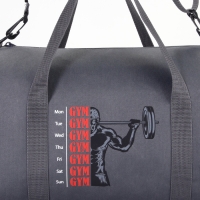 Сумка спортивная мужская, TEXTURA, маленький размер, цвет серый