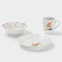 Набор посуды 3 предм. Зайка Цветной И.У.