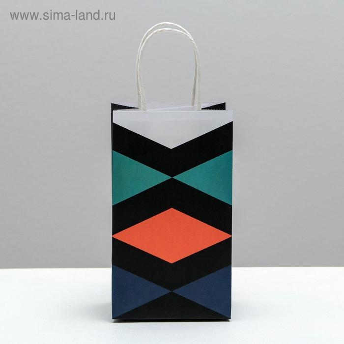 Пакет подарочный крафтовый, упаковка, &laquo;Present&raquo;, 12 х 21 х 9 см