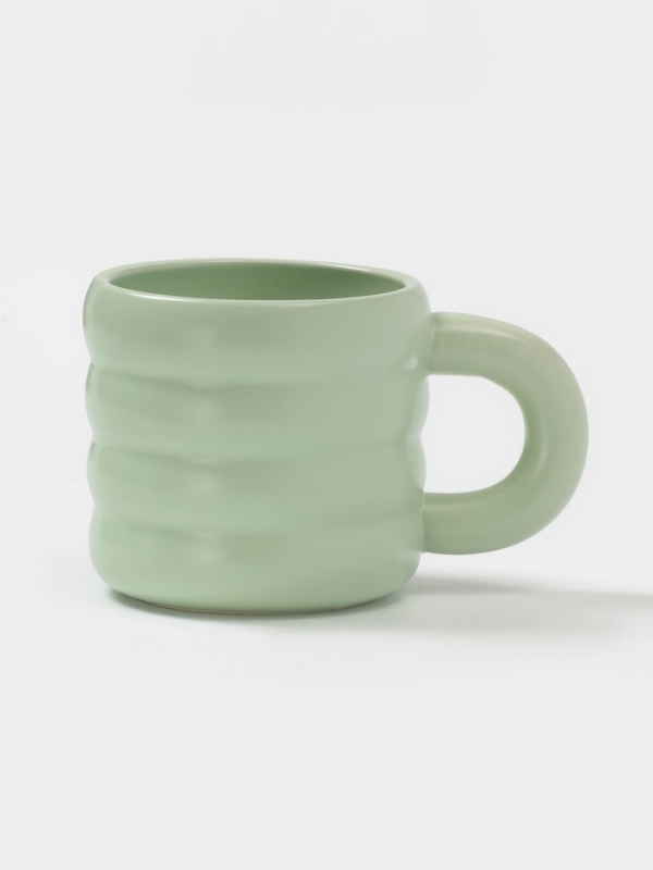 Чайная пара Доляна &laquo;Зефир&raquo;, 350 мл, керамика, зелёная