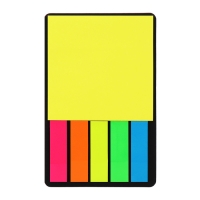 Набор Блок-закладки с липким краем пластик 20л*5 цветов флуор, 45*12мм, блок 30л, 76*76 мм 1053067 Набор Блок-закладки с липким краем пластик 20л*5 цветов флуор, 45*12мм, блок 30л, 76*76 мм 1053067