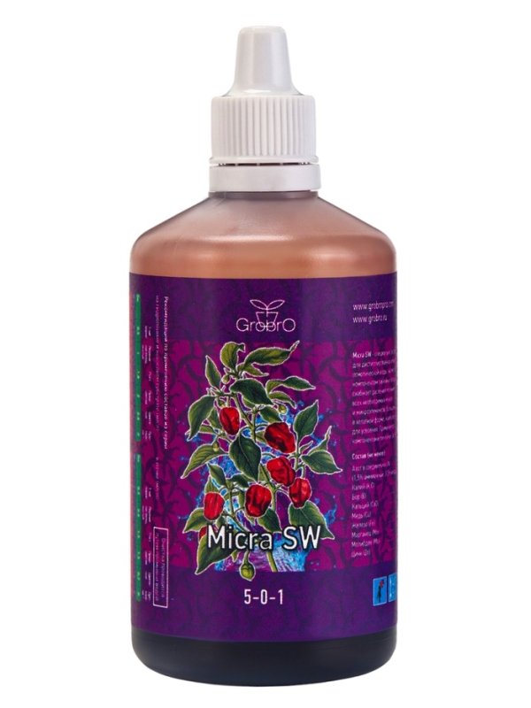 Удобрение для гидропоники Удобрение для гидропоники "GroBro" Serious Micra SW, 100мл