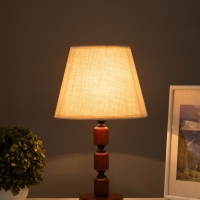 Лампа настольная BayerLux ЭКО "Одри" 1х40Вт Е27 черный/темно-кор. 25х25х43см