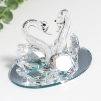 Сувенир стекло "Лебеди со стразой" бисер 11х7х7 см Сувенир стекло "Лебеди со стразой" бисер 11х7х7 см
