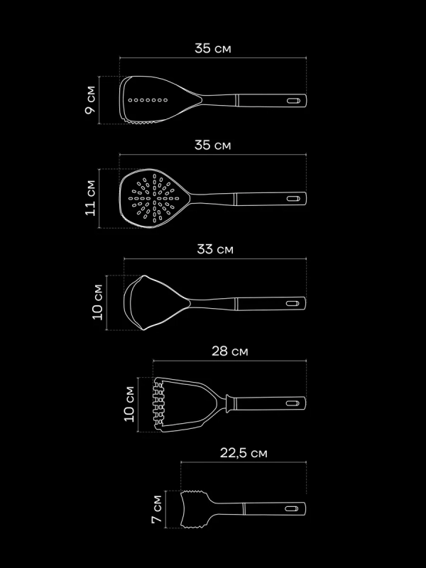 Кухонный набор Accent-5SN 5 предметов