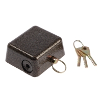 Замок навесной гаражный ТУНДРА, 80 мм, 3 ключа. Замок навесной гаражный ТУНДРА, 80 мм, 3 ключа.