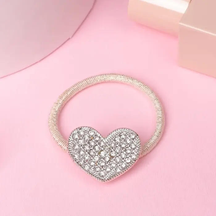 Резинка для волос "Перелив" сердце, 3 см