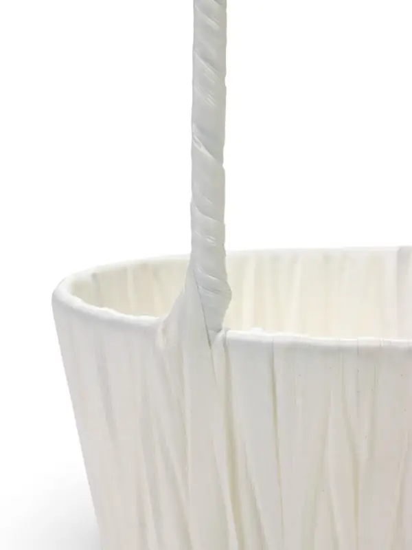 Корзина пластик 12 х 12 х 10 см, ручка__белый