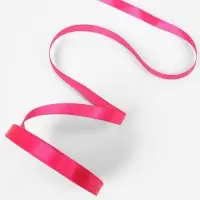 Лента атласная, 10 мм, 23&plusmn;1 м, ярко-розовая №190